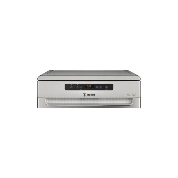 Świetlówka Hivision Free standing | Dishwasher | D2F HD624 AS | Width 60 cm | Number of place settings 14 | Number of programs 9 | Energy efficiency class E | Display | Silver