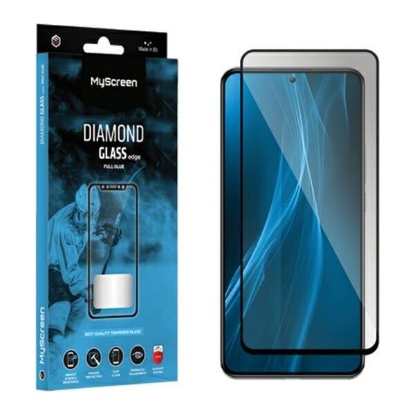 MyScreen Protector MyScreen Diamond Glass Edge Full Glue Black do Motorola Moto G04/G24 Power