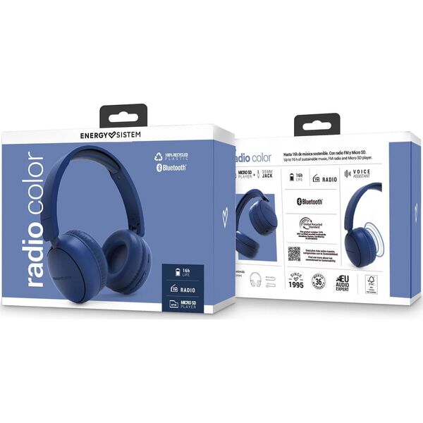 Słuchawki Energy Sistem Radio Color niebieskie (457700)