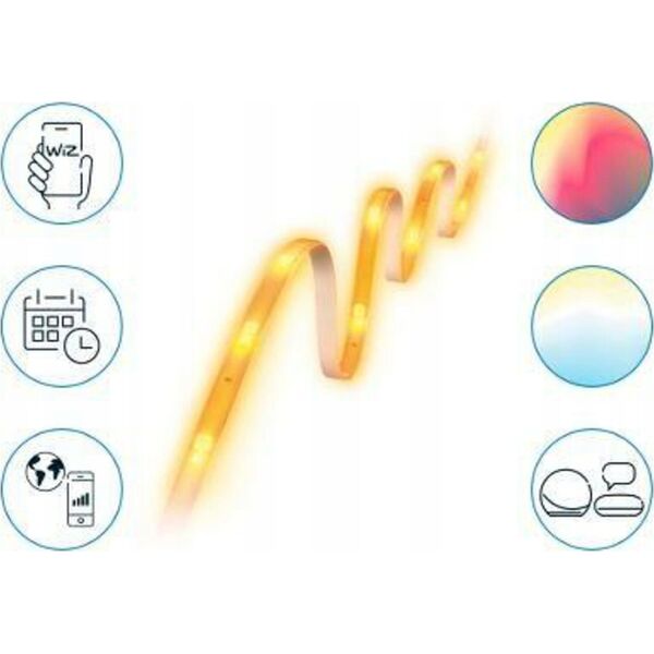 Taśma LED WiZ WiZ | Smart WiFi Lightstrip 4m Type-C | 10.5 W | 2200-6500 K (RGB)