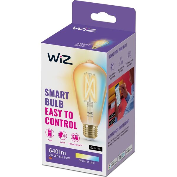 WiZ WiZ,ST64 Edison,7W,2000-5000,ST64,E27,1 pcs lightsource