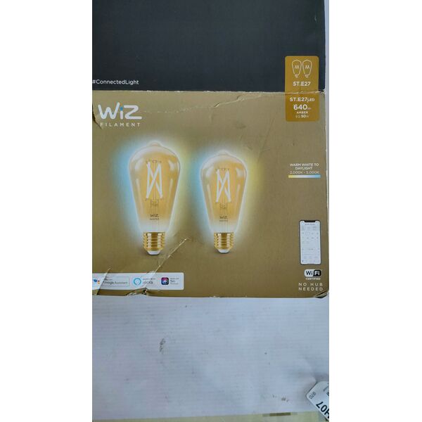 WiZ WiZ,ST64 Edison,7W,2000-5000,ST64,E27,2 pcs lightsource