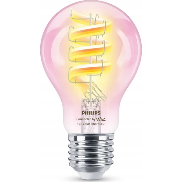 Philips WiZ | Philips Smart WiFi Filament Clear RGB | E27 | 6.3 W | Full colour