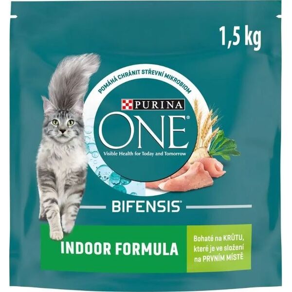 PURINA NESTLE PURINA One Bifensis Indoor Formula - sucha karma dla kota - 1,5 kg