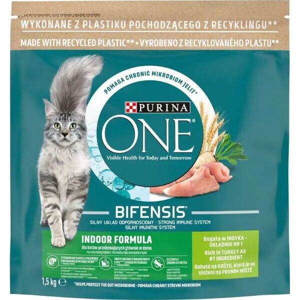 PURINA NESTLE PURINA One Bifensis Indoor Formula - sucha karma dla kota - 1,5 kg
