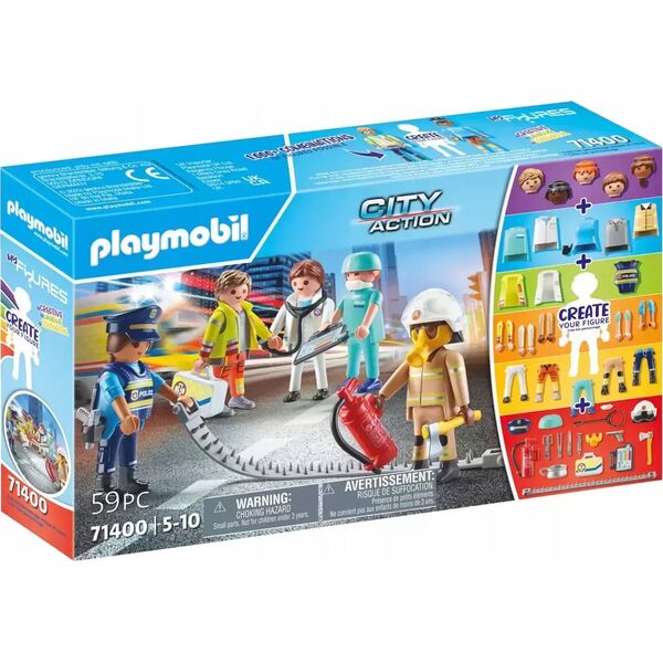 Playmobil Zestaw z figurkami Figures 71400 My Figures: Służby ratownicze