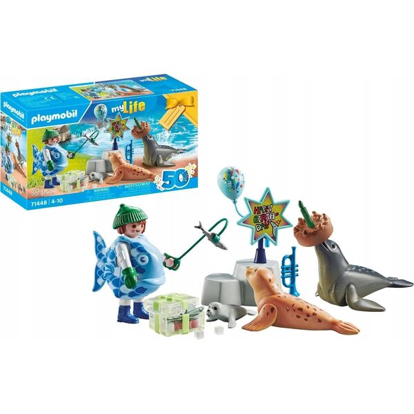 Playmobil Zestaw z figurkami My Life 71448 Karmienie zwierząt