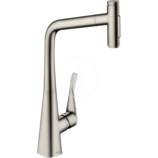 Bateria kuchenna Hansgrohe Kitchen faucet with pull-out hose Hansgrohe Metris Select M71 73816800