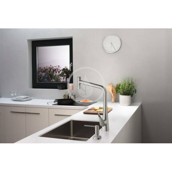 Bateria kuchenna Hansgrohe Kitchen faucet with pull-out hose Hansgrohe Metris Select M71 73816800