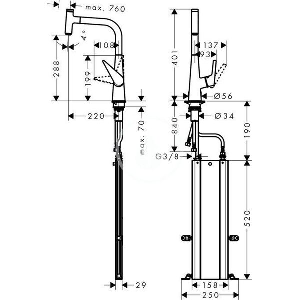 Bateria umywalkowa Hansgrohe Mixer HG Talis Select M51 73853000