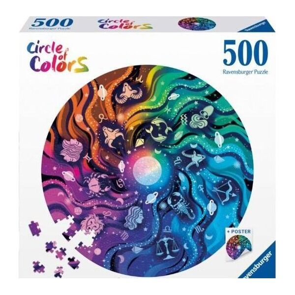 Ravensburger Puzzle 500 elementów Paleta kolorów Astronomia