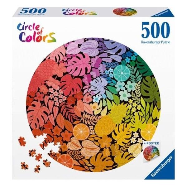Ravensburger Puzzle 500 elementów Paleta kolorów Tropiki
