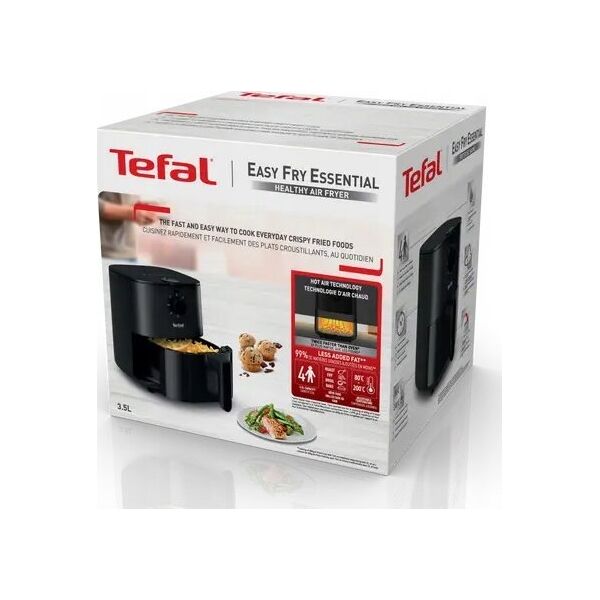 Frytkownica beztłuszczowa Tefal TEFAL | Essential EY130815 | Fryer | Power 1400 W | Capacity 3.5 L | Black
