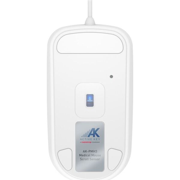 Mysz Cherry CHERRY Mouse AK-PMH3 Medical Scroll Sensor corded sealed white IP68 kabelgebunden, Scroll Sensor, IP68