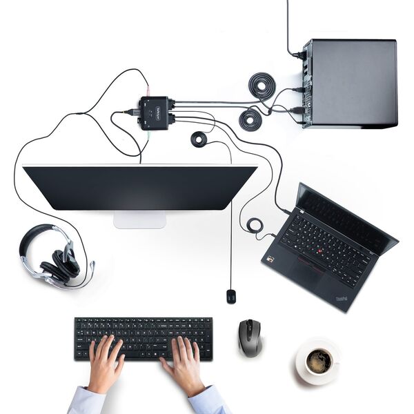 Konsola KVM StarTech KVM StarTech 2-Port USB-C HDMI Switch 4K