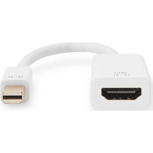 Adapter AV Digitus Adap Digitus Activ mini DPtoHDMI Typ A St/Bu, 0,2m