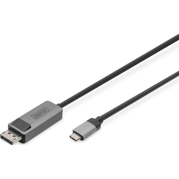 Kabel USB Digitus USB-C - DisplayPort 1 m Czarny (DB-300334-010-S)