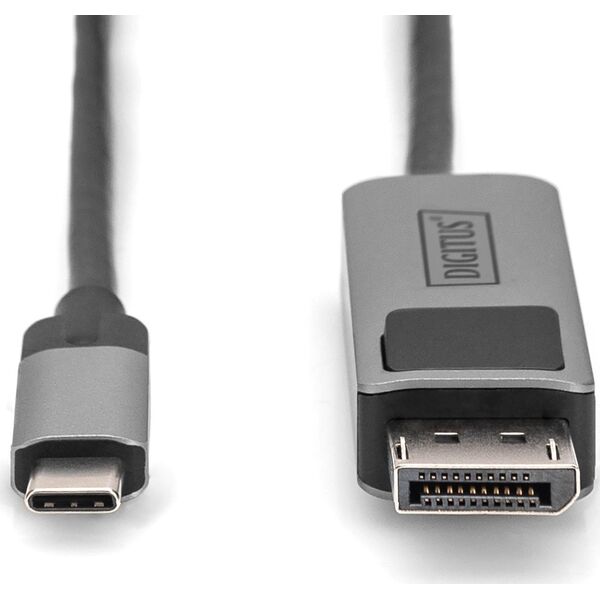 Kabel USB Digitus USB-C - DisplayPort 1 m Czarny (DB-300334-010-S)