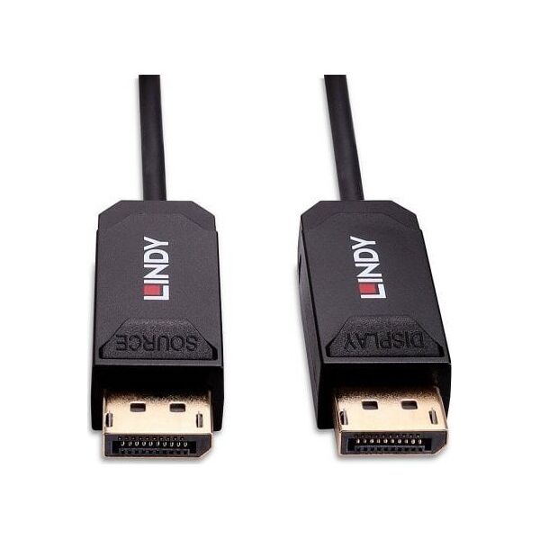 Kabel Lindy Cable Lindy Fibre Optic Hybrid DP 2.0 20m Black