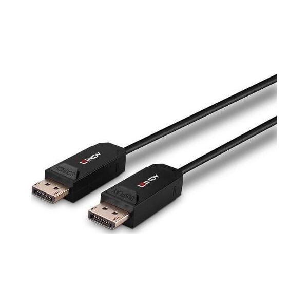 Kabel Lindy Cable Lindy Fibre Optic Hybrid DP 2.0 20m Black