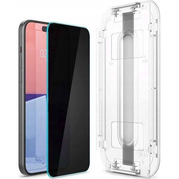 Spigen Spigen Glass tR EZ Fit HD Privacy 1 Pack - iPhone 15 Plus