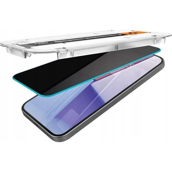 Spigen Spigen Glass tR EZ Fit HD Privacy 1 Pack - iPhone 15 Plus