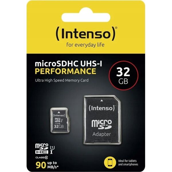 Karta Intenso Performance MicroSDHC 32 GB Class 10 UHS-I/U1  (3424480)