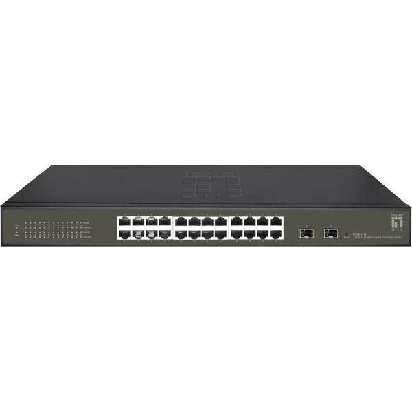 Switch LevelOne LevelOne GES-2126 łącza sieciowe Zarządzany L2 Gigabit Ethernet (10/100/1000) Czarny