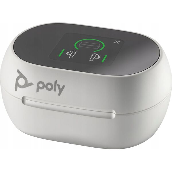 Słuchawki Poly  Voyager Free 60+ UC Białe +BT700 USB-A Adapter +Touchscreen Charge Case (7Y8G5AA)