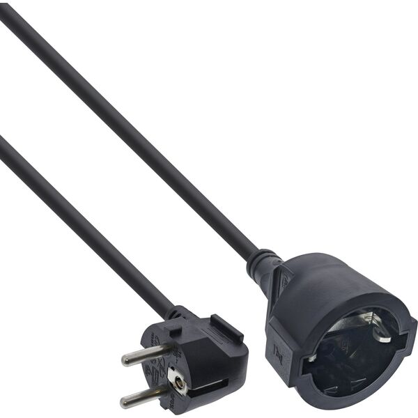 InLine InLine® Power Extension Cable angeld Type F black 5m