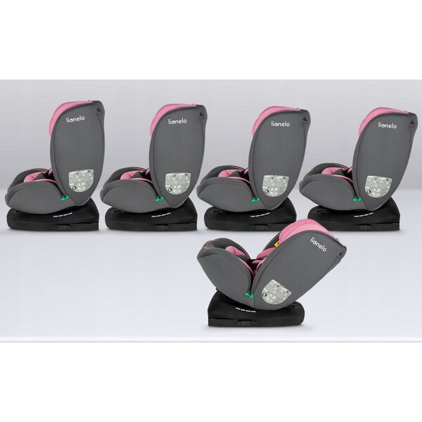 Fotelik samochodowy Lionelo FOTELIK SAMOCHODOWY OBROTOWY BASTIAAN I-SIZE 0-36KG 40-150CM PINK BABY
