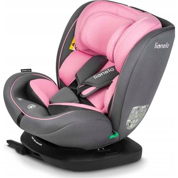 Fotelik samochodowy Lionelo FOTELIK SAMOCHODOWY OBROTOWY BASTIAAN I-SIZE 0-36KG 40-150CM PINK BABY