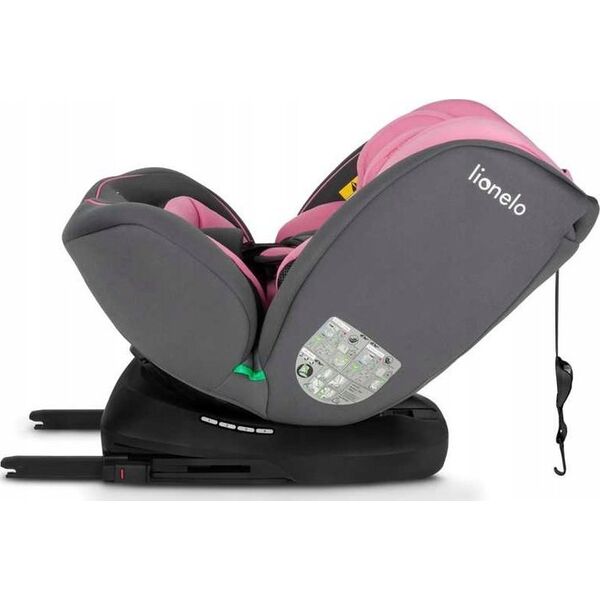 Fotelik samochodowy Lionelo FOTELIK SAMOCHODOWY OBROTOWY BASTIAAN I-SIZE 0-36KG 40-150CM PINK BABY