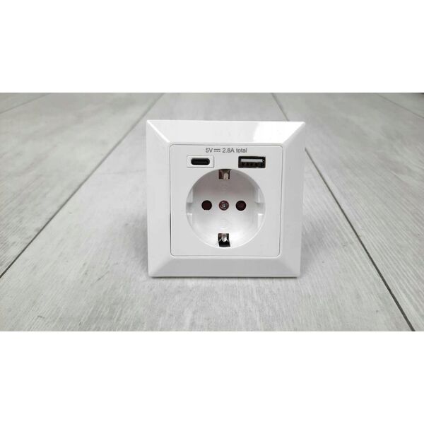 Digitus ZUB Digitus Steckdose 1x Schutzkontakt, USB