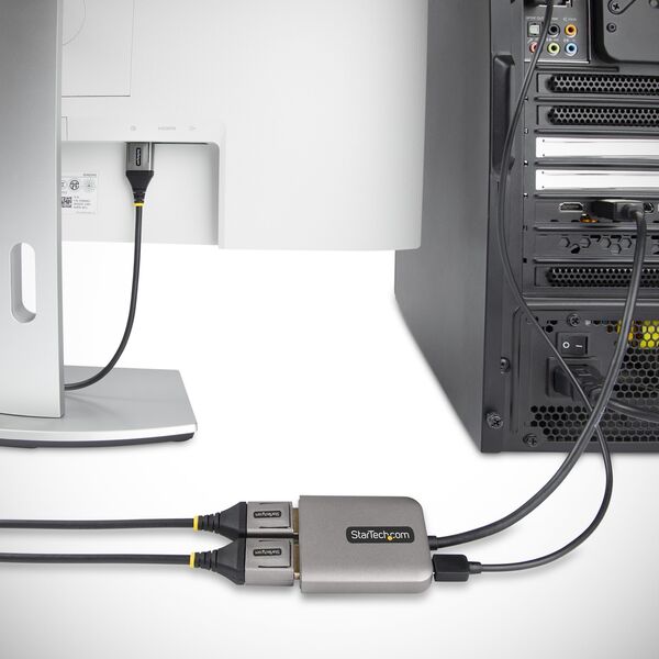 Adapter USB StarTech Adap StarTech 2-Port DP MST Hub DP Splitter