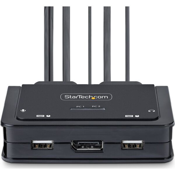 Adapter USB StarTech Cable StarTech KVM 2-Port USB A+C DP Switch 4K