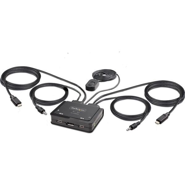 Adapter USB StarTech Cable StarTech KVM 2-Port USB-C DP Switch 4K