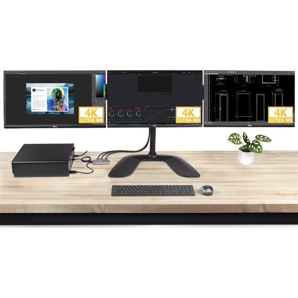 Adapter USB StarTech Adap StarTech 3 Port DP MST Hub 3x HDMI 4K 60Hz