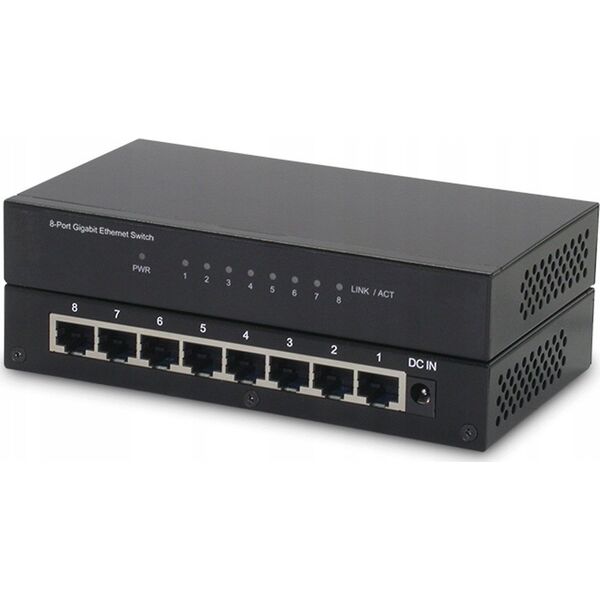 Switch Roline ROLINE Gigabit Ethernet Switch, 8 portów
