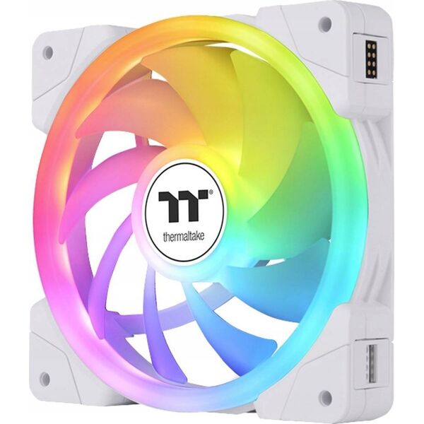 Wentylator Thermaltake SWAFAN EX12 ARGB Biały 3-pack (CL-F169-PL12SW-A)