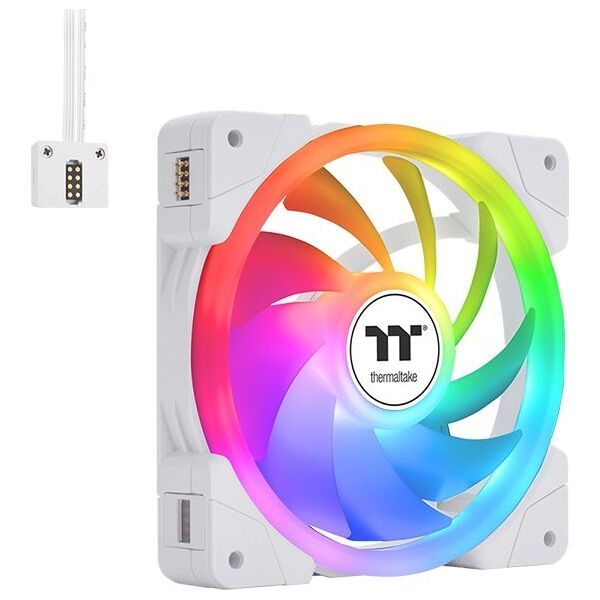 Wentylator Thermaltake SWAFAN EX12 ARGB Biały 3-pack (CL-F169-PL12SW-A)