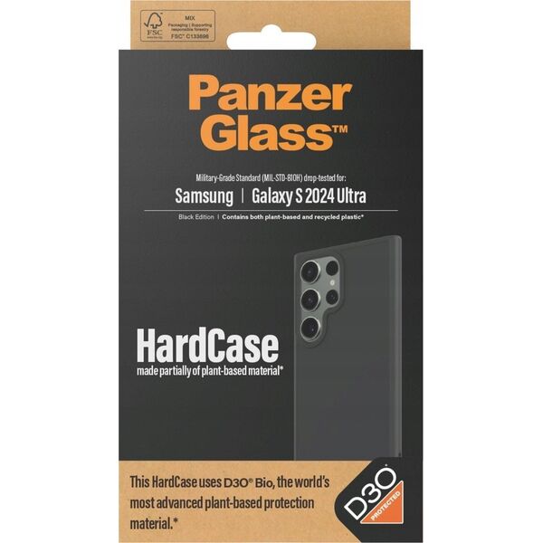 PanzerGlass PanzerGlass HardCase Sam S24 Ultra S928 D3O 3xMilitary grade czarny/black 1218
