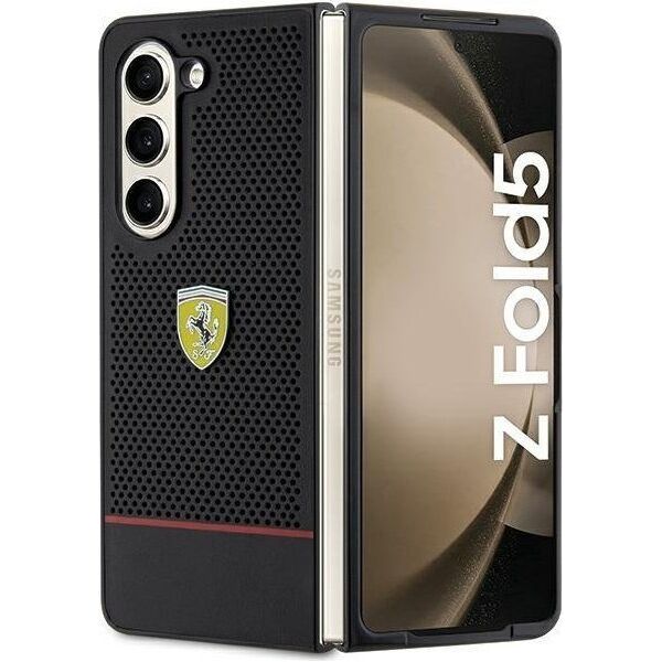 Ferrari Ferrari FEHCZFD5PSEK Z Fold5 F946 czarny/black hardcase Perforated Line