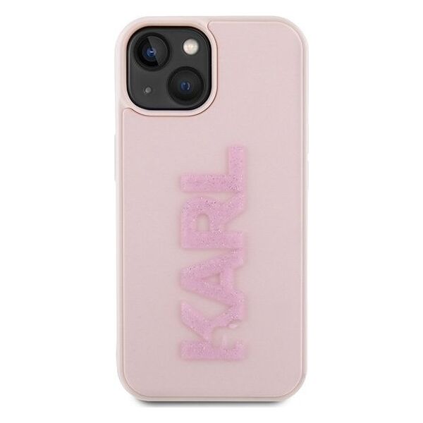 Karl Lagerfeld Karl Lagerfeld Klhcp15M3Dmbkcp Iphone 15 Plus / 14 Plus 6.7" Różowy/Pink Hardcase 3D Rubber Glitter Logo