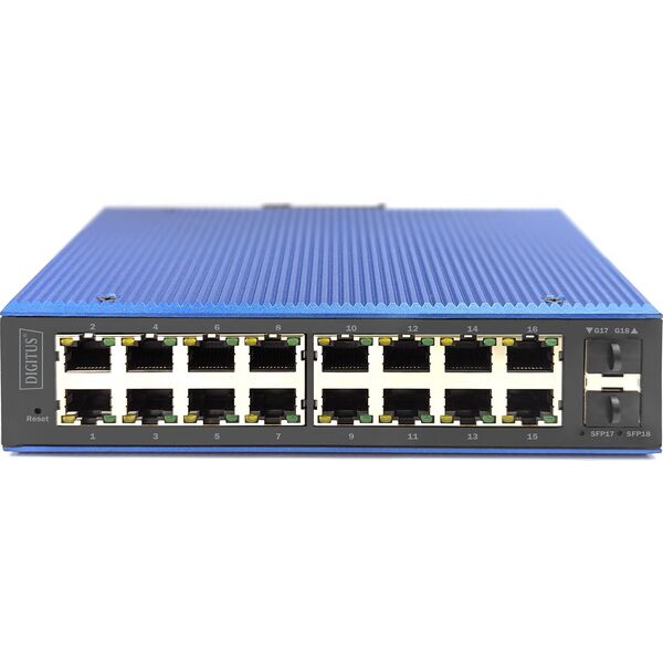 Switch Digitus INDUST 16+2PORT L2 MAN E SWITCH