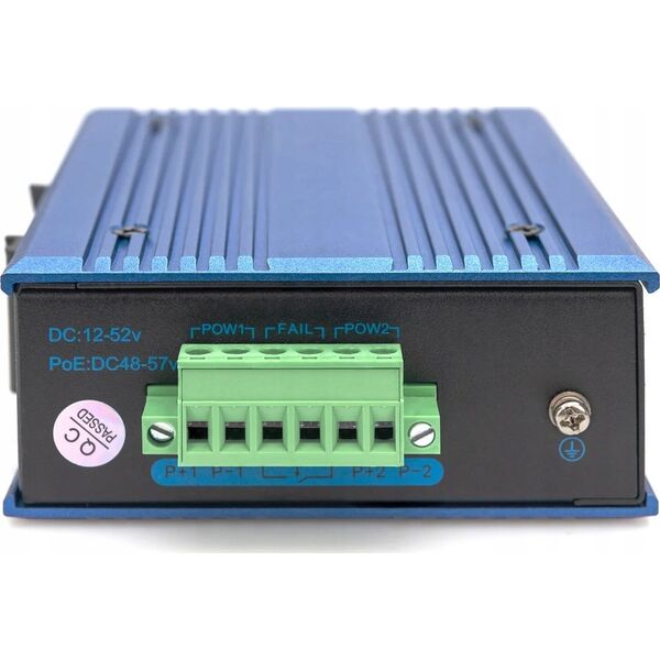 Switch Digitus Digitus 4-portowy przełącznik sieciowy Gigabit Ethernet PoE, przemysłowy, niezarządzany, 1 łącze SFP