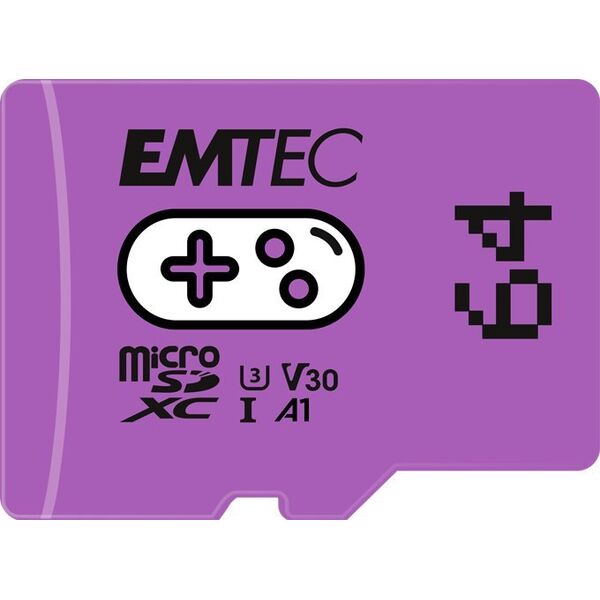 Karta Emtec Gaming MicroSDXC 64 GB Class 10 UHS-I/U3 A1 V30 (ECMSDM64GXCU3G)