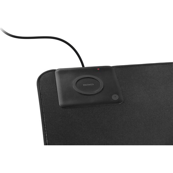 Podkładka Deltaco Deltaco DELC-0100, Black, Monochromatic, Neoprene, USB powered, Non-slip base