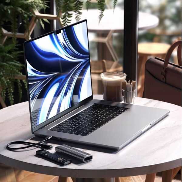 Kieszeń Satechi SATECHI USB-C NVME and SATA SSD Enclosure Space Gray