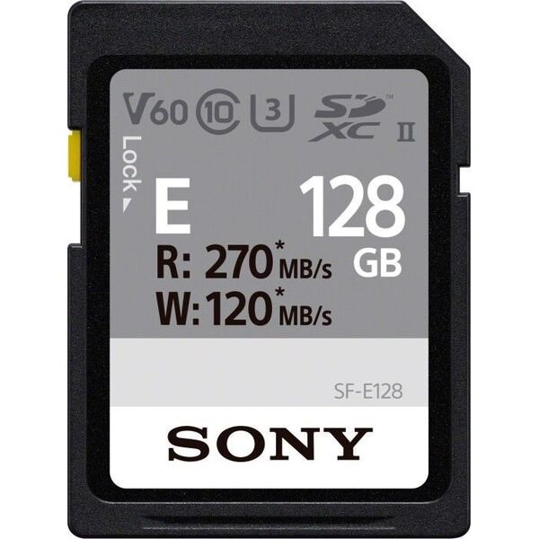 Karta Sony SF-E SDXC 128 GB Class 10 UHS-II/U3 V60 (SFE128A)